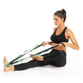 thumbnail image 5 of Stretching Strap - Non-Elastic Yoga Strap - The Home Workout Stretch Strap For Physical Therapy - light green, 5 of 5