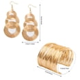 thumbnail image 3 of Set de accesorios para disfraz de discoteca Fumwase 70s para mujer, 4 piezas, 3 of 6