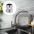 thumbnail image 6 of Faucet to Hose Adapter 3/4" GHT Chrome - Sink to Garden Hose Attachment for Kitchen/Bathroom, 6 of 10