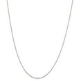 thumbnail image 1 of 10K White Gold necklace Cable chain Pendant Diamond-cut 16 in 0.6 mm, 1 of 5