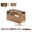 Silky Brown, variant on Purse Organizer, Felt Bag organizer with zipper