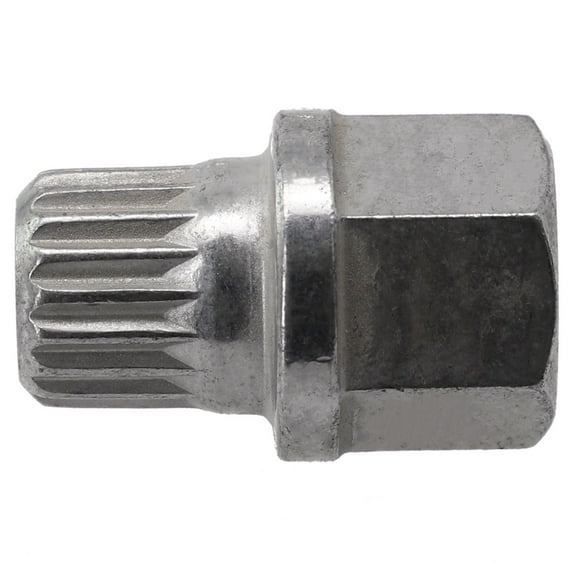 Tekuisi Car Accessories Wheel Lock Lug Nut Steel Wheel Lock 34/18PT Car Anti Theft Hollow Lug Nut Screw Silver Tone for BMW