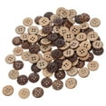 thumbnail image 3 of LYTMENT 100pcs Vintage Buttons for DIY Sewing and Crafting Decorative Coconut Shell Button for Clothes Shoes and Bags Garments Buttons, 3 of 8