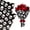 Black & White Skull, variant on Halloween Flower Wrapping Paper - 22in x 10feet Skull Bouquet Wrapping Paper, Florist Supplies Packaging for Halloween, Birthday