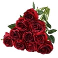 thumbnail image 1 of 12 Pack Halloween Decorations Black Rose Artificial Flower Reali, 1 of 5
