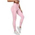 thumbnail image 4 of felwors Seamless Workout Lifting Leggings - Booty Scrunch Gym Leggings for Women (Pink, S), 4 of 5