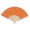 Orange, variant on Yucurem 1 Pack Foldable Handheld Fan, Chinese Folding Fan for Women, Solid Bamboo Paper Fans for Wedding Guests, Dancing, Party Favors (Red)
