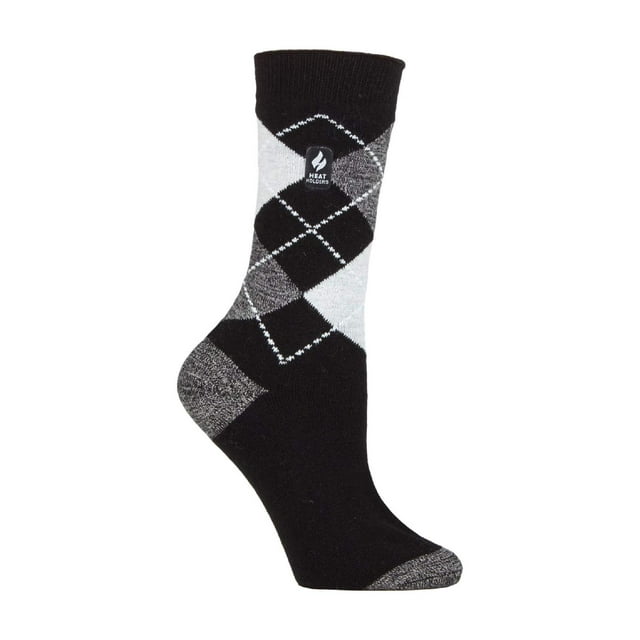 Heat Holders - Ladies Ultra Lite Thermal Brushed Inner Yarn Design Socks