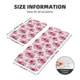 thumbnail image 2 of Honeii Peonies And Roses Print Kitchen Mat [2 PCS] for Floor, Waterproof Non-Slip Rugs, Kitchen Decor,Standing Mat for Floor,Office, Sink, Laundry, 2 of 6