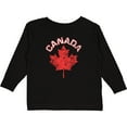 thumbnail image 3 of Inktastic Canada Maple Leaf Boys or Girls Long Sleeve Toddler T-Shirt, 3 of 5