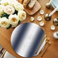 thumbnail image 2 of Navy Blue Ombre Round 13 Inch Placemats Set of 2, Farmhouse Modern Art HeatResistant Non Slip Place Mats for Dining Table, Wipeable Braided Kitchen Table Mats for Housewarming, 2 of 9