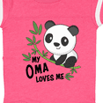 thumbnail image 4 of Inktastic My Oma Loves Me- cute panda Boys or Girls Baby Bodysuit, 4 of 5