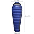 Kamperbox Cold Weather Down Sleeping Bag MummyShaped Winter Sleep Gear