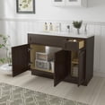 thumbnail image 4 of 42 in. W x 21 in. D x 32.5 in. H Bath Vanity Cabinet without Top in Brown, 4 of 5