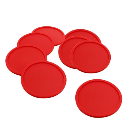 

Frcolor 8pcs Silicone Drink Coaster Placemats Thick Cup Mug Glass Bottle Placemats Nonslip Table Cup Mat Safe Pad (Red)