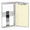 Memo Size 10.2 x 6 x 1 in, variant on Memo Size 10.2 x 6 x 1 in Aluminum Recycled Metal Form Holder Clipboard