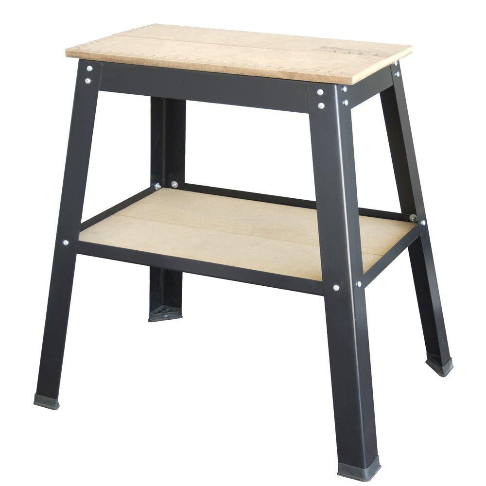 HTC HTT-31 14 x 25-Inch MDF Top Shelf Ruler Imprinted Steel Frame Tool Table