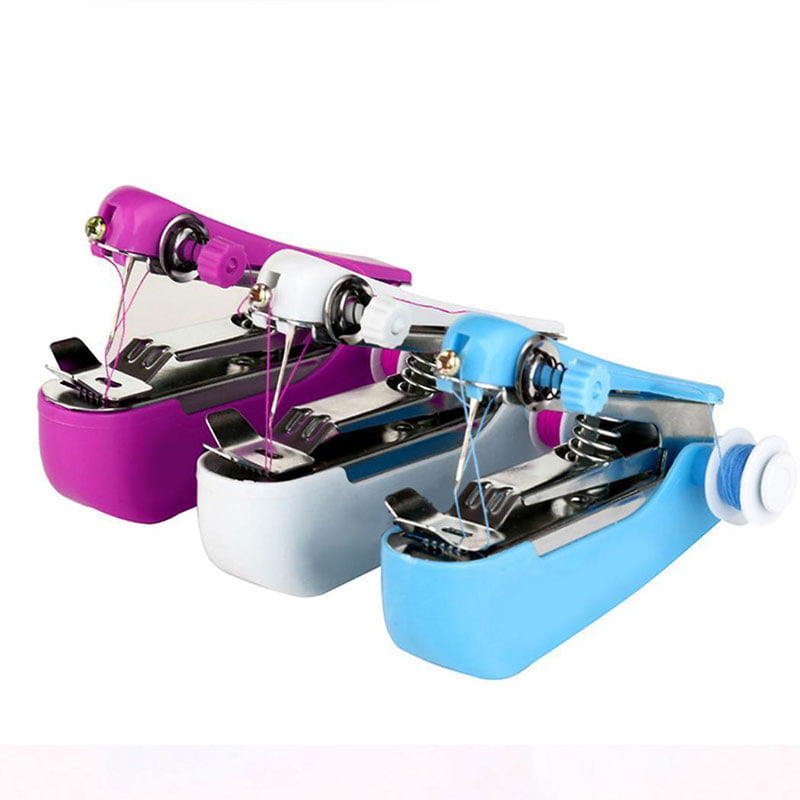 Mini Portable Stitch Portable Handheld Sewing Machine Hand Held Travel Household 