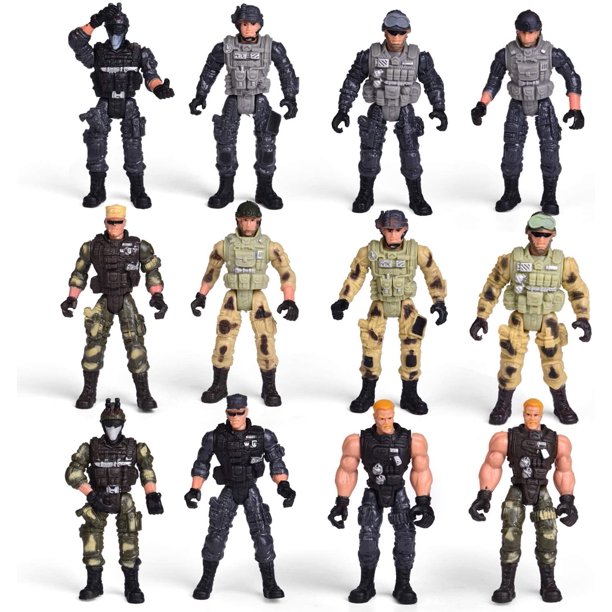 12 Pcs Soldier Toys Filled Easter Eggs With Assorted Take Apart