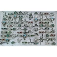 thumbnail image 7 of K-KED Bulk lots 30pcs New Mix Punk Rock Retro Silver Ring Animal Eyes Snake Party Ring, 7 of 7