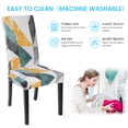 thumbnail image 3 of TOPCHANCES Chair Cover, 4 Pack Stretch Dining Chair Covers High Back Chair Protective Cover Slipcover,Elastic Chair Protector Seat Covers for Dining Room Wedding Banquet Party Decoration, 3 of 8