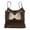 Coffee, variant on SHITINN Baseball for Women Dance Shelf Bra Camisoles Adjustable Spaghetti Strap Tank Tops Basic Layer