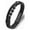 Black, variant on Women Men Braided Leather and Beaded Double Layer Bangle Funeral Urn Bracelet for Ashes Holder Cremation Jewelry for Ashes of Loved One