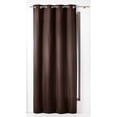 thumbnail image 6 of Solid Cotton Window Curtain Panel Grommet Panama Brown 55''W x 95''L, 6 of 6