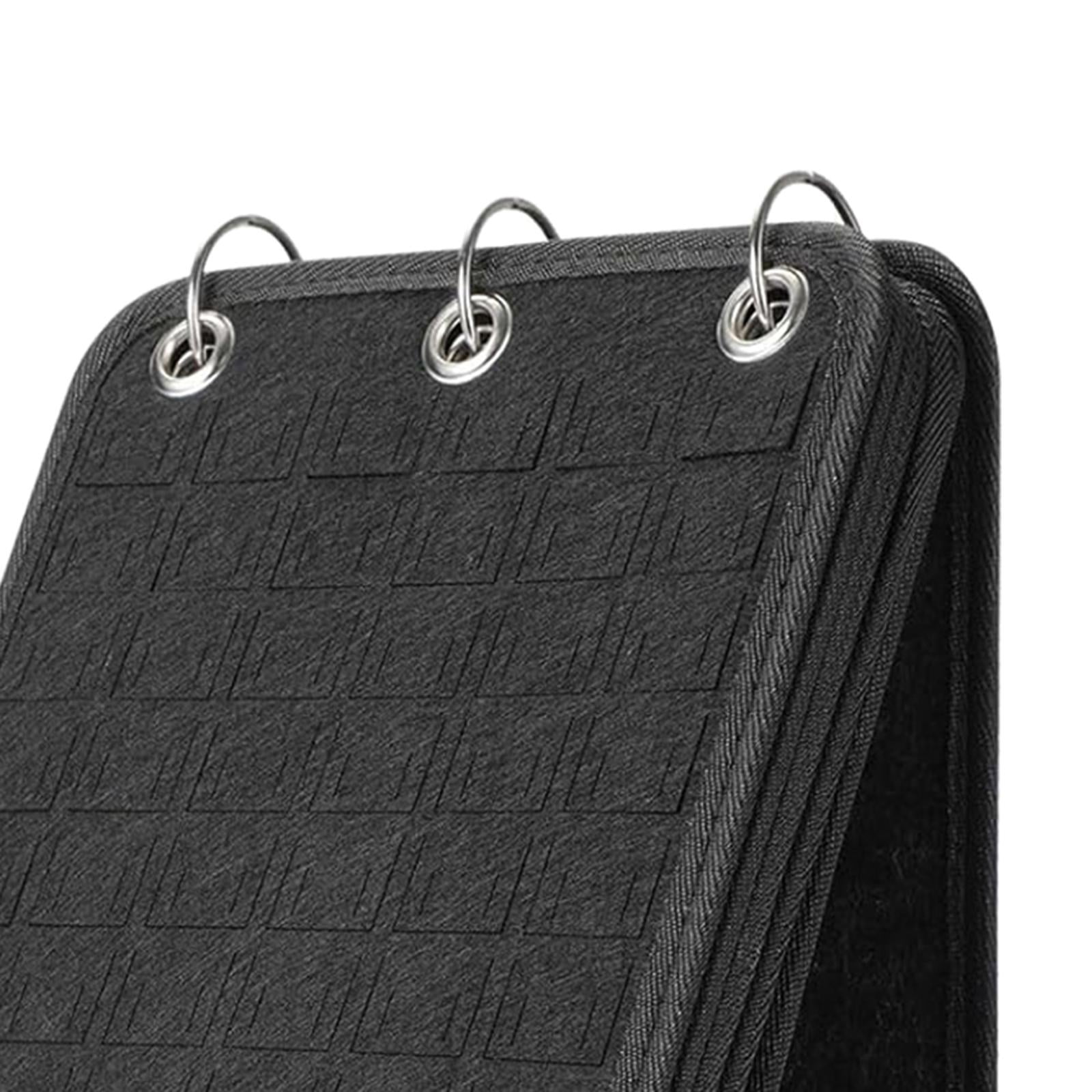 Sharplace Lapel Pin Holder, Lapel Pin Collection, Storage Calendar Stand with 5 Pages, Brooch Pin Organizer for Table Jewelry Accessories Black