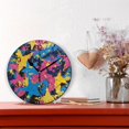 thumbnail image 2 of YAZAOO Decorative Wall Clock Size：25cm Starry Kaleidoscope Design Pattern Clock, 2 of 10