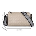 thumbnail image 3 of Bolso bandolera para mujer Bolso de hombro con correa ancha de gran capacidad Bolso bandolera con cremallera, 3 of 3