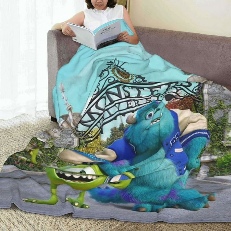 Monster Inc Blanket for Kids Adults Lightweight Flannel Anime Throw Blanket Soft Cozy Cartoon Blankets for Couch Sofa Bed Living Room Walmart