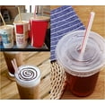 thumbnail image 6 of [300 Pack] Flexible Disposable Plastic Drinking Straws - 8.5" High - Assorted Colors Striped, 6 of 8