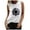 White, variant on Ichuanyi Womens Tops, Summer Women's Fashion Casual Loose Sunflower Series Printed Sleeveless Tank Top