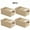 Upgraded khaki color, variant on Lakwi 6/4 Large Storage Boxes, Foldable Flat Space-Saving with See-Through Lids & Handles, Bedroom Wardrobe Organizer for Clothes Blankets Bed Sheets, Under-Bed Storage