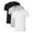 Crewneck 3-Pack-Black/White/Light Gray, variant on Men's Undershirt Bamboo Rayon V-Neck T-Shirts Short Sleeve Tagless Tees Slim Fit Underwear 3-Pack (Black, XL)