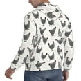 thumbnail image 6 of Daiia Funny Chicken for Men's Fashion Hoodies & Sweatshirts with Kangaroo Pocket Hooded Sweatshirt Breathable & Moisture Wicking-X-Large, 6 of 7