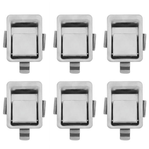 6X Stainless Steel Recessed Mounted Latch Mini Flush Mount Paddle Handle Lock for RV//Trailer/Cabinet/Tool Box Etc