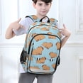 thumbnail image 6 of FORMRS Unisex School Backpack 17" Student Travel Bag with Laptop Compartment, Cartoon Capybara Pattern, 6 of 7