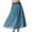Dark Blue, variant on Mrat Maxi Skirts Women's Elegant Skirts 2024 Trendy Casual Skirts Front Tie High Waist Skirts Solid Color Flowy Midi Skirts S-331 Orange M