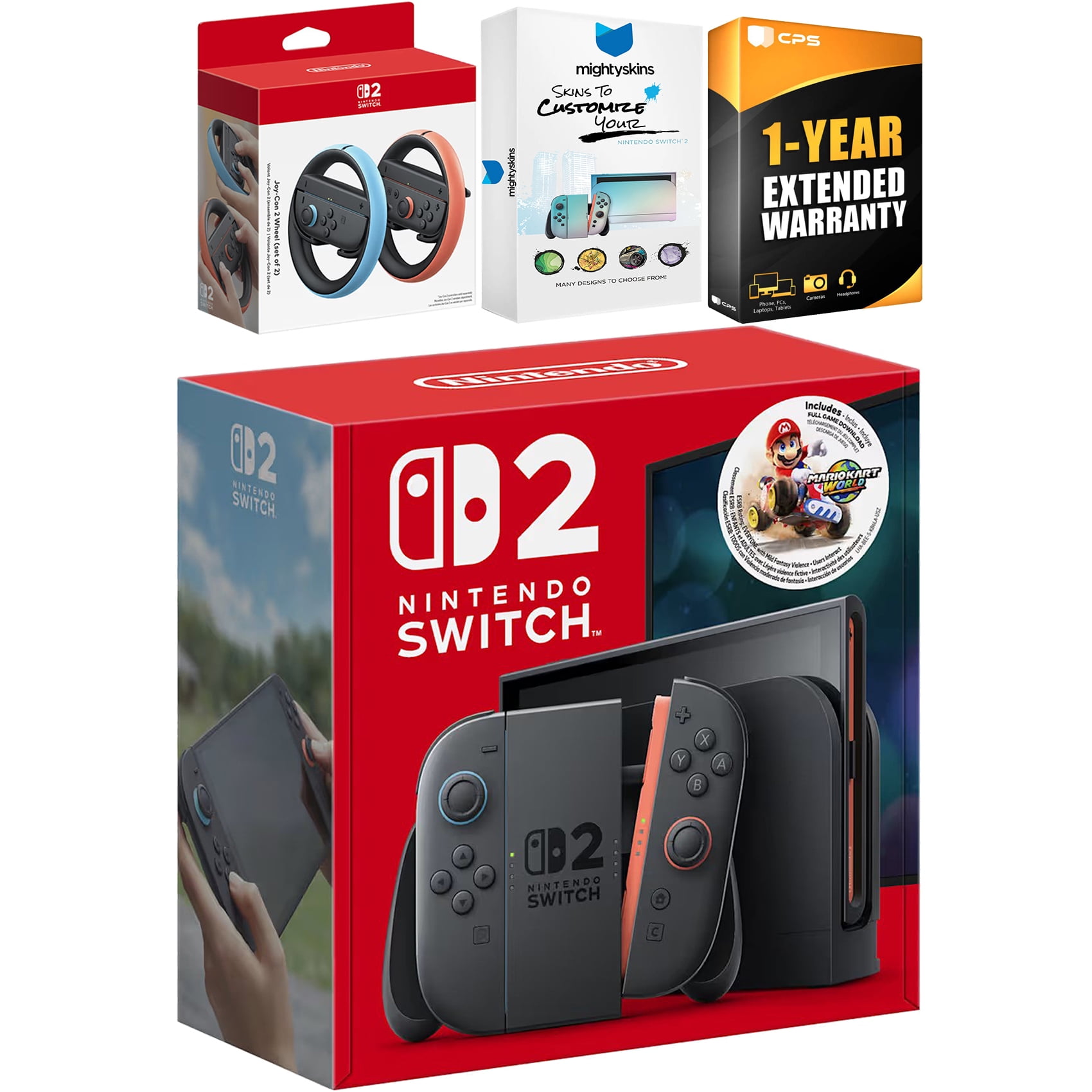 Nintendo Switch - Nintendo Switch 2マリオカート+ proコントローラー 付き Nintendo Switch 2 Mario Kart World Bundle with Pro