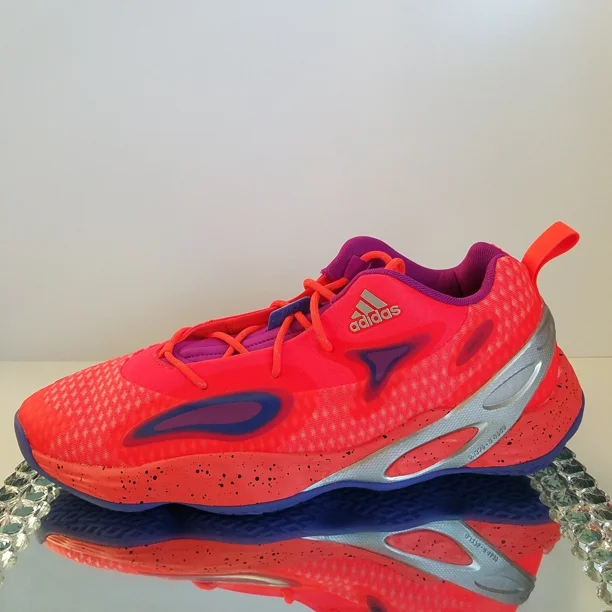 NEW Men's Size 18 Adi-das Exhibit A Basketball Shoes Solar Red/Silver GY2752