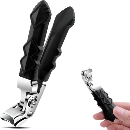 FACEGA Long Handle Ergonomic Angled Head Toenail Clipper, Toenail Clippers for Seniors Thick Toenails (1pcs)