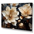thumbnail image 2 of Designart "Tranquil Golden Lotus" Lotus Canvas Art Print, 2 of 7