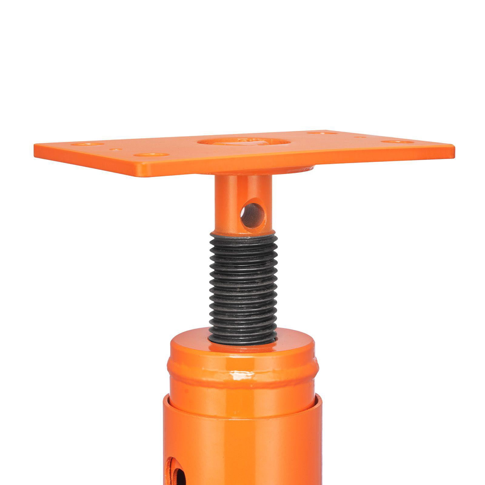 House Floor Jack 53 to 93 Inch Height Range 18000 lbs Max Load Capacity Adjustable Support Beam Basement Jack Post Pole for Leveling Lift Support Steel Telescoping Jack Post for Temporary Support
