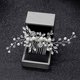 thumbnail image 5 of Peineta nupcial para mujer, joyería de perlas, joyería para el cabello, peineta nupcial, joyería elegante para la cabeza, 5 of 5