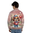 thumbnail image 5 of Happy Valentine’s Day Adorable Dachshund Puppy Holding Heart Balloon All Over Print 3D Baseball Jacket Wiener Dog Lover Gifts Idea Bomber Jacket Softball - 00030, 5 of 6