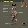 thumbnail image 2 of Mossy Oak Elements Youth Sherpa Lined Waterproof Hunting Bib, Mossy Oak Country Roots, Size Youth Extra Large, 2 of 7