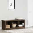thumbnail image 1 of South Shore Fernley Bench with storage, in Natural Walnut, 1 of 12