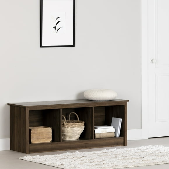 Banc avec rangement, fini Noyer naturel, collection Fernley de Meubles South Shore